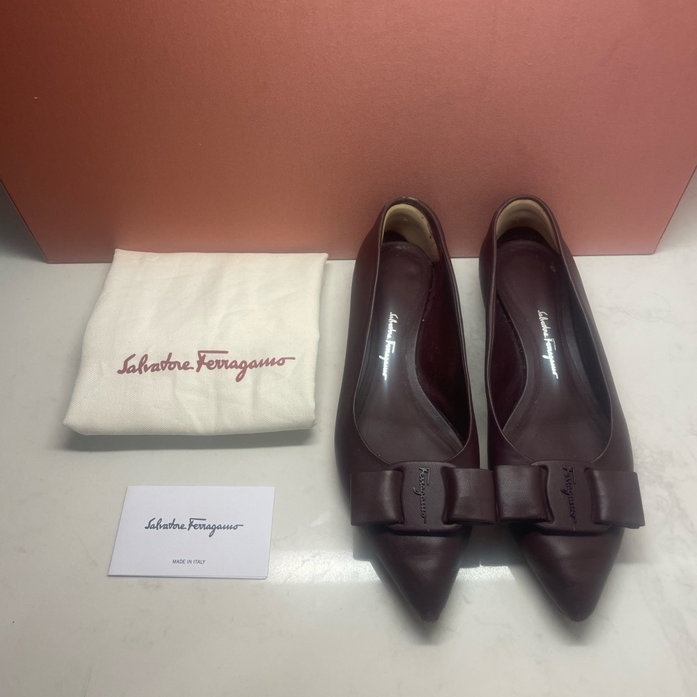 Ferragamo Viva Bow Ballet Flats